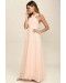 Air Of Romance Peach Maxi Dress